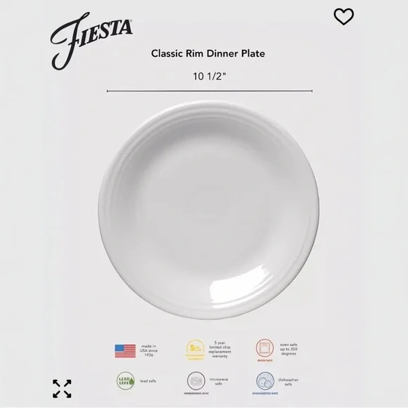 Fiestaware Classic Rim 2-Piece Place Setting Sunflower - Picture 6 of 11